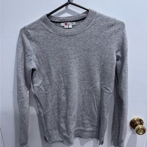 Boden Cashmere Gray Crewneck Sweater